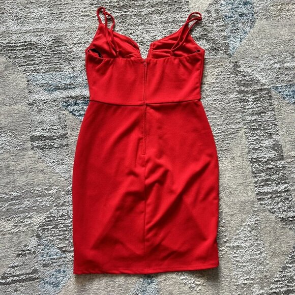 B. Darlin Red Cocktail Party Prom Homecoming Formal Dress Womens 7/8 - Picture 9 of 10